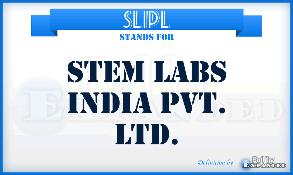 SLIPL - Stem Labs India Pvt. Ltd.