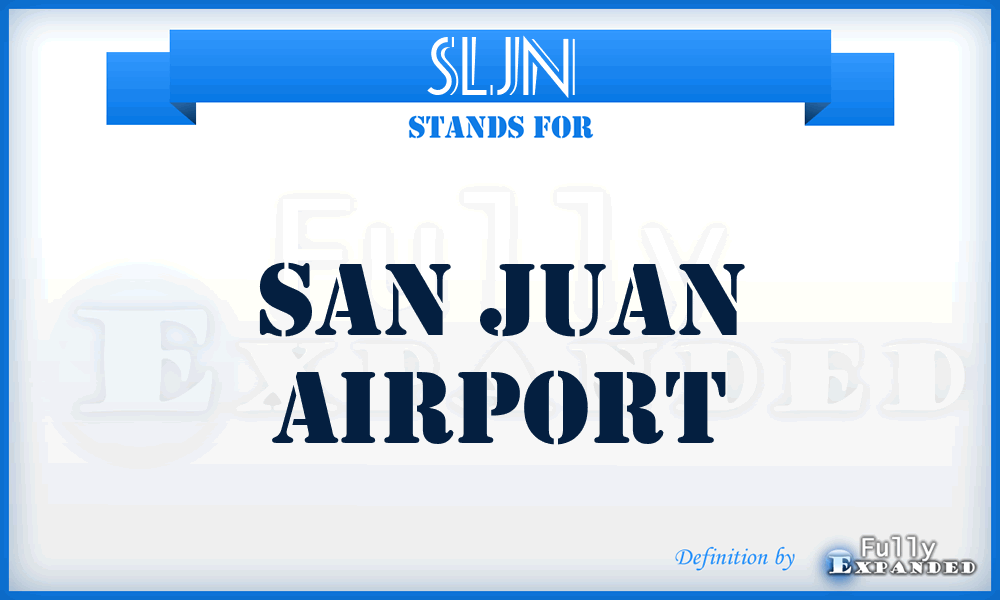 SLJN - San Juan airport