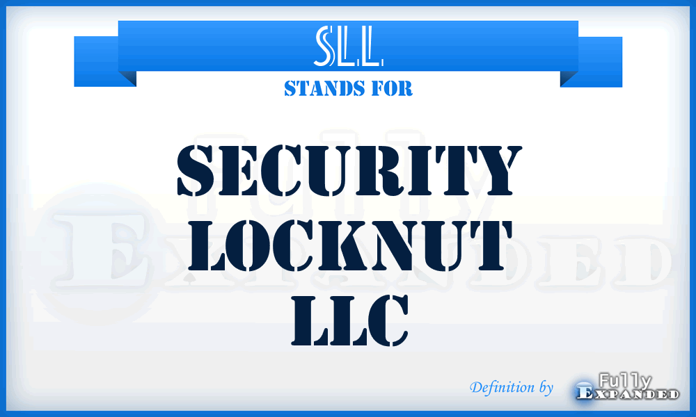 SLL - Security Locknut LLC