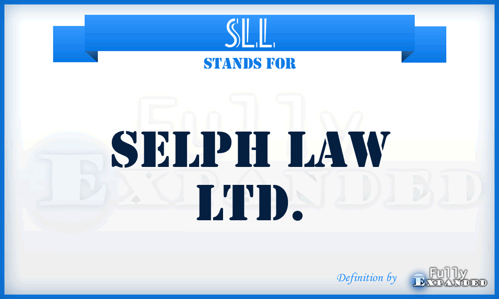SLL - Selph Law Ltd.