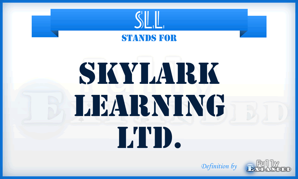 SLL - Skylark Learning Ltd.