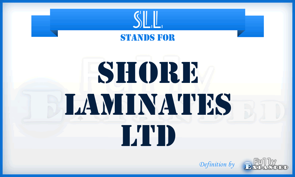 SLL - Shore Laminates Ltd