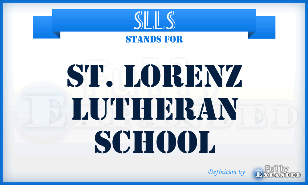 SLLS - St. Lorenz Lutheran School