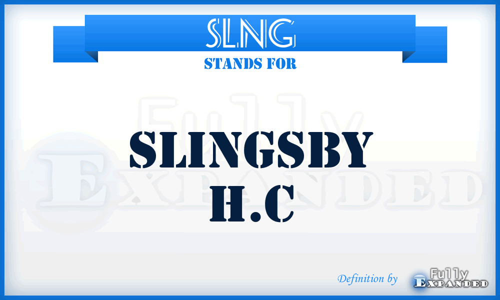 SLNG - Slingsby H.c