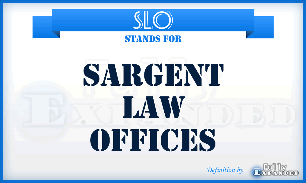 SLO - Sargent Law Offices