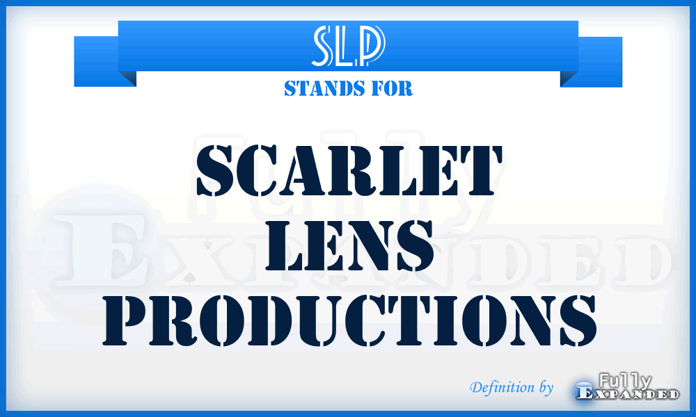 SLP - Scarlet Lens Productions