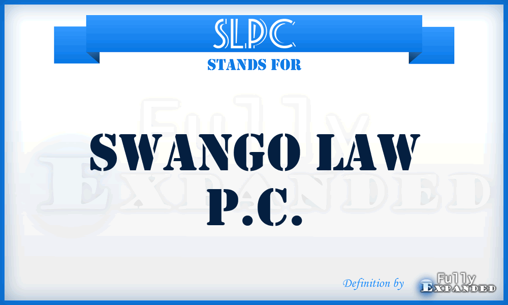 SLPC - Swango Law P.C.