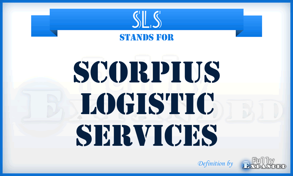 SLS - Scorpius Logistic Services