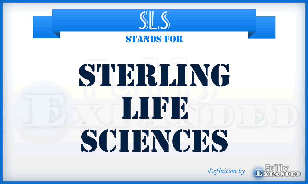 SLS - Sterling Life Sciences