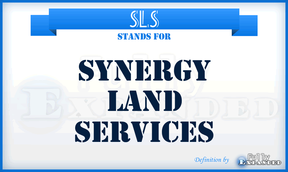 SLS - Synergy Land Services