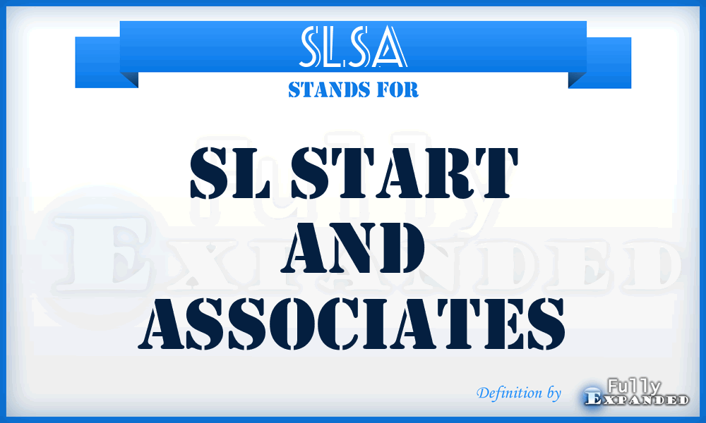 SLSA - SL Start and Associates