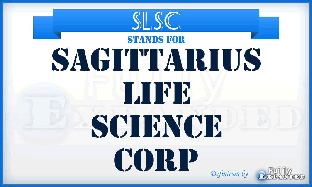 SLSC - Sagittarius Life Science Corp