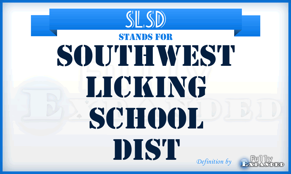 SLSD - Southwest Licking School Dist