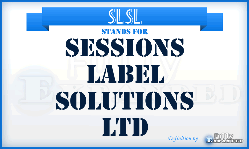 SLSL - Sessions Label Solutions Ltd