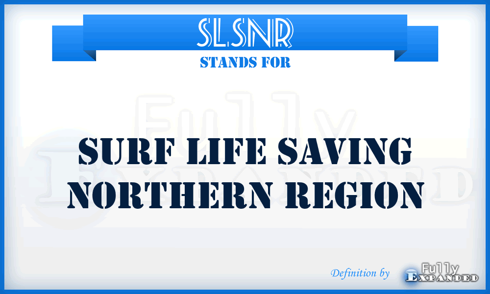 SLSNR - Surf Life Saving Northern Region