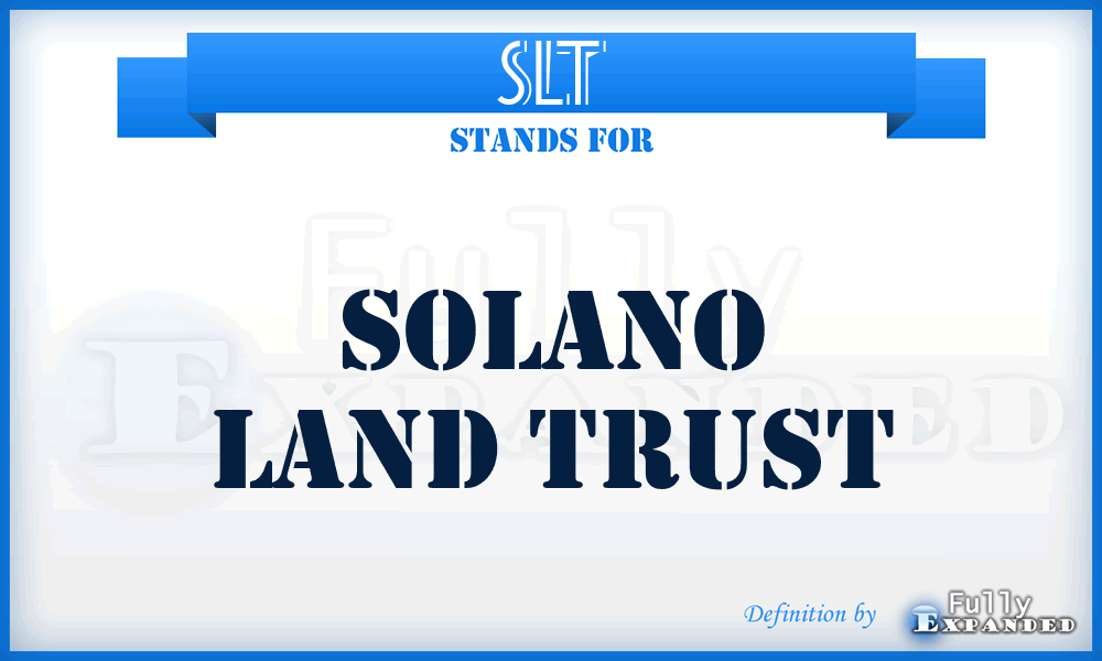 SLT - Solano Land Trust