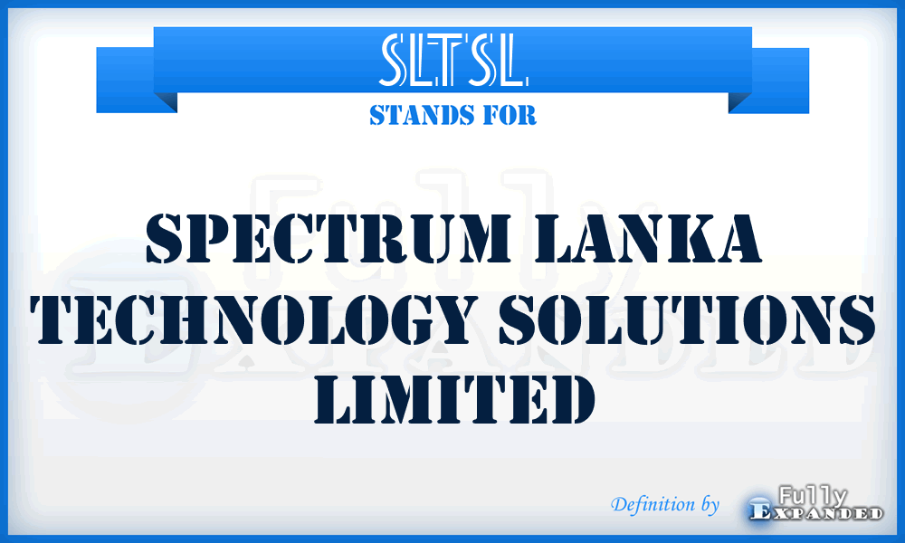 SLTSL - Spectrum Lanka Technology Solutions Limited