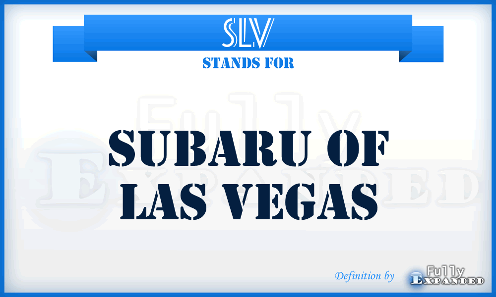 SLV - Subaru of Las Vegas