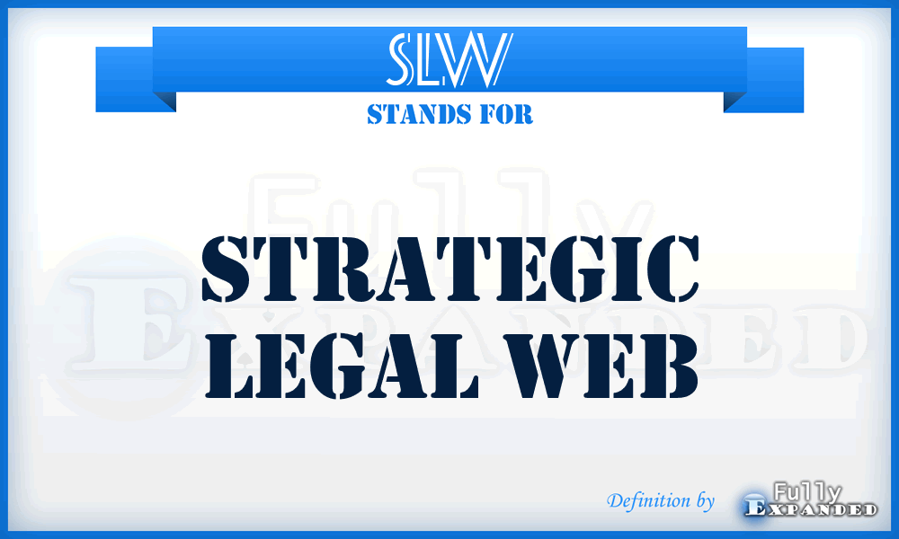 SLW - Strategic Legal Web