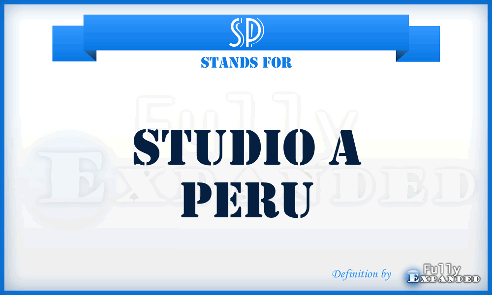 SP - Studio a Peru