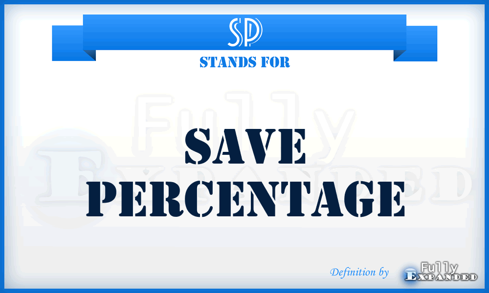 SP - Save Percentage