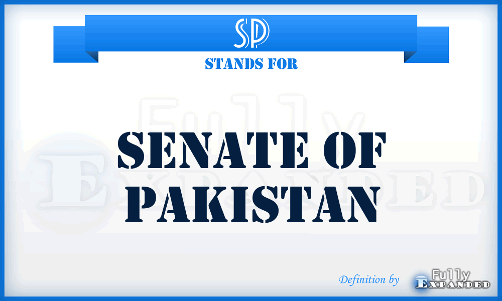 SP - Senate of Pakistan