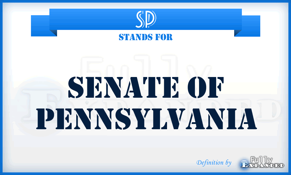 SP - Senate of Pennsylvania