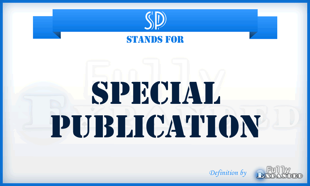 SP - Special Publication