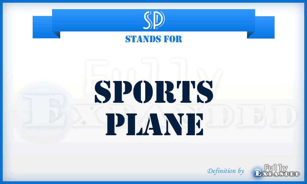 SP - Sports Plane