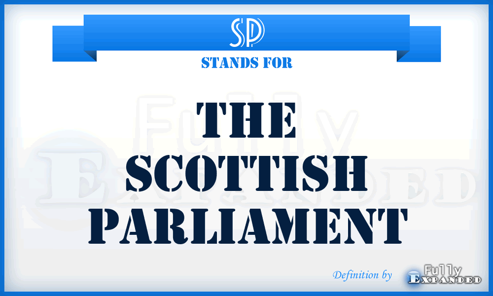 SP - The Scottish Parliament