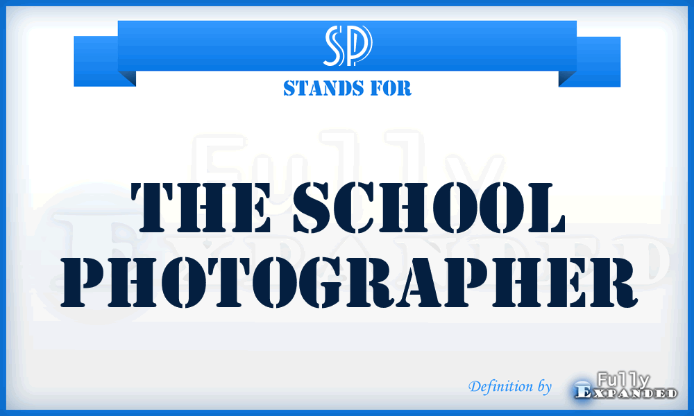 SP - The School Photographer