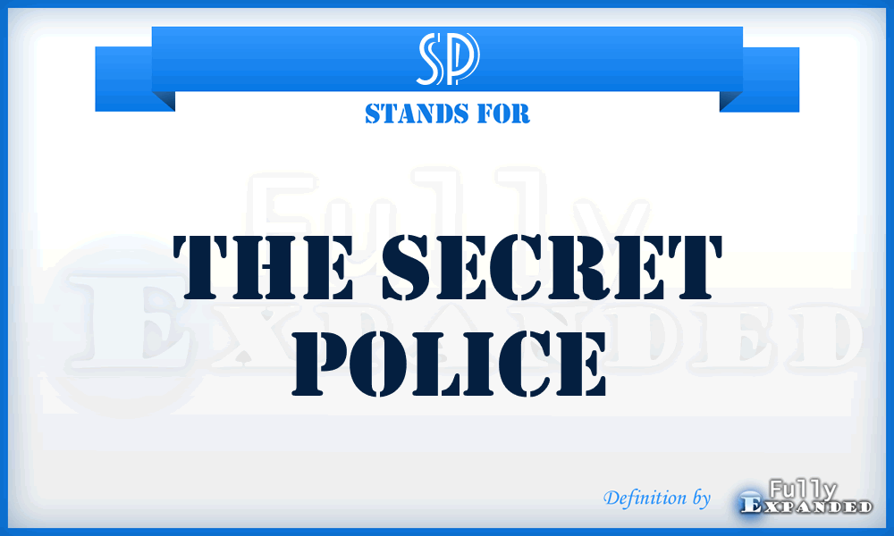 SP - The Secret Police