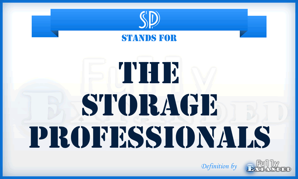 SP - The Storage Professionals