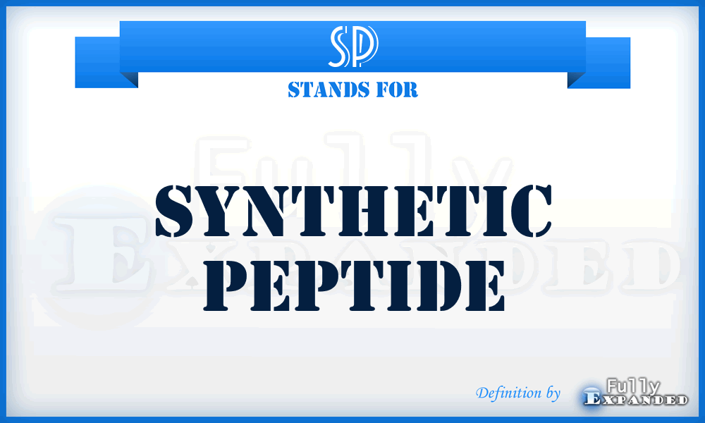 SP - synthetic peptide