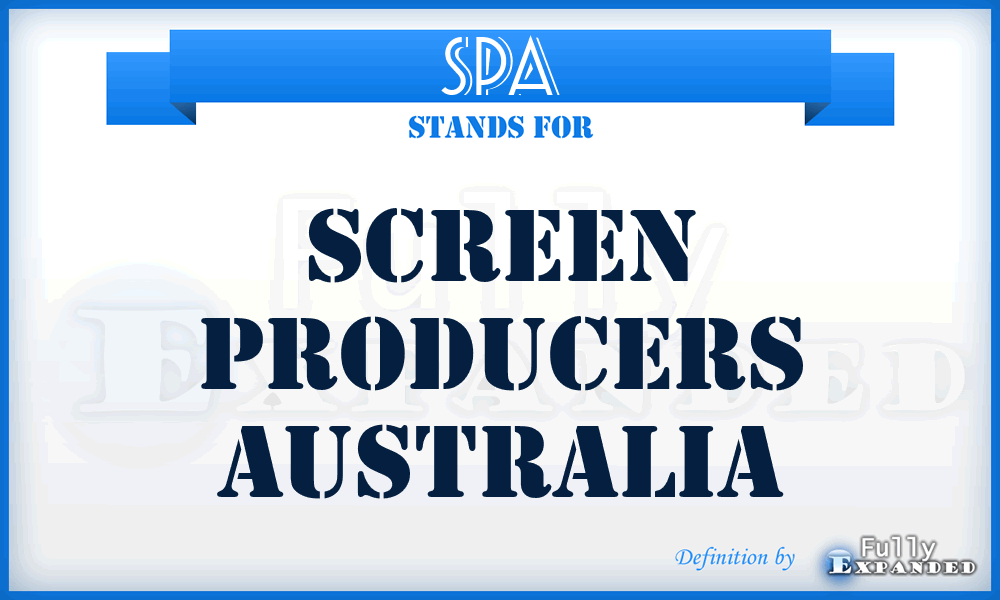 SPA - Screen Producers Australia