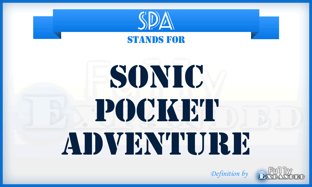 SPA - Sonic Pocket Adventure