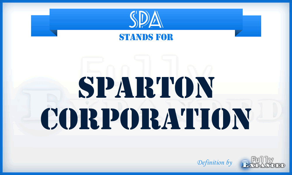 SPA - Sparton Corporation