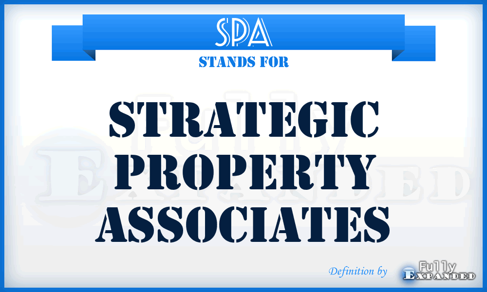 SPA - Strategic Property Associates