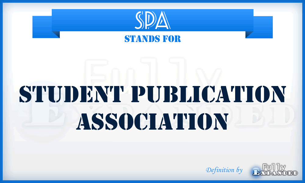 SPA - Student Publication Association