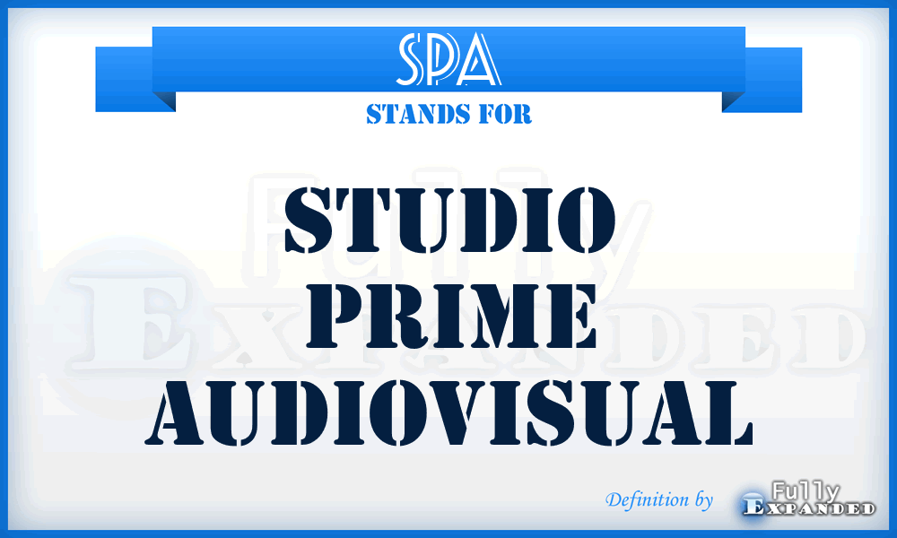 SPA - Studio Prime Audiovisual