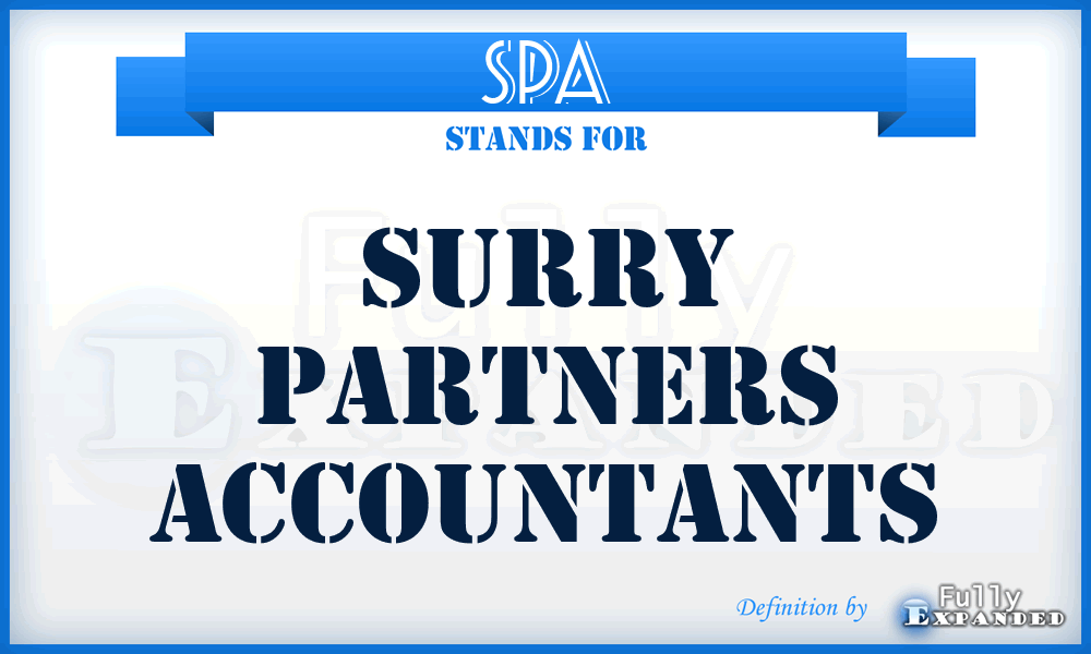 SPA - Surry Partners Accountants