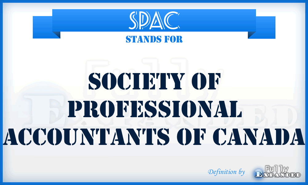 SPAC - Society of Professional Accountants of Canada