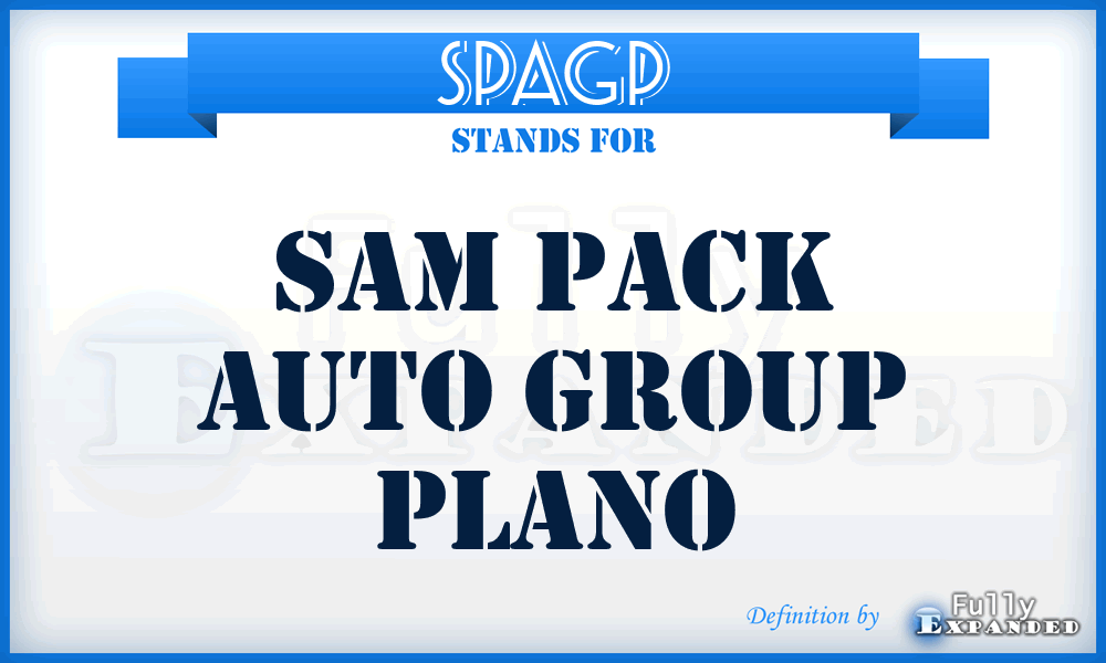 SPAGP - Sam Pack Auto Group Plano