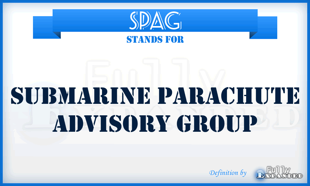 SPAG - Submarine Parachute Advisory Group