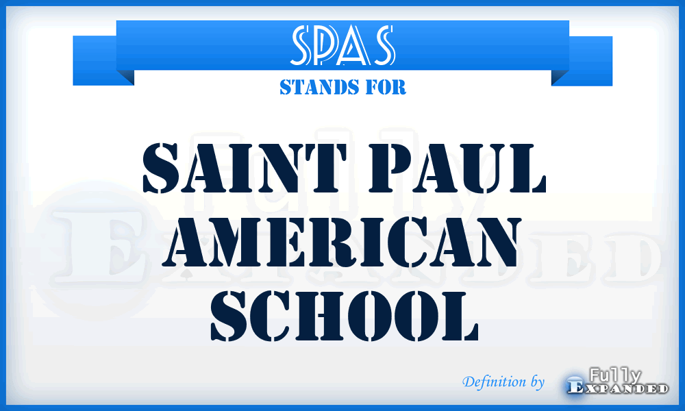 SPAS - Saint Paul American School