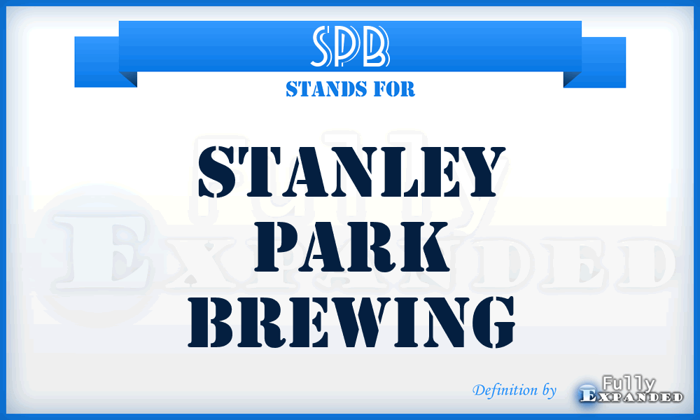 SPB - Stanley Park Brewing