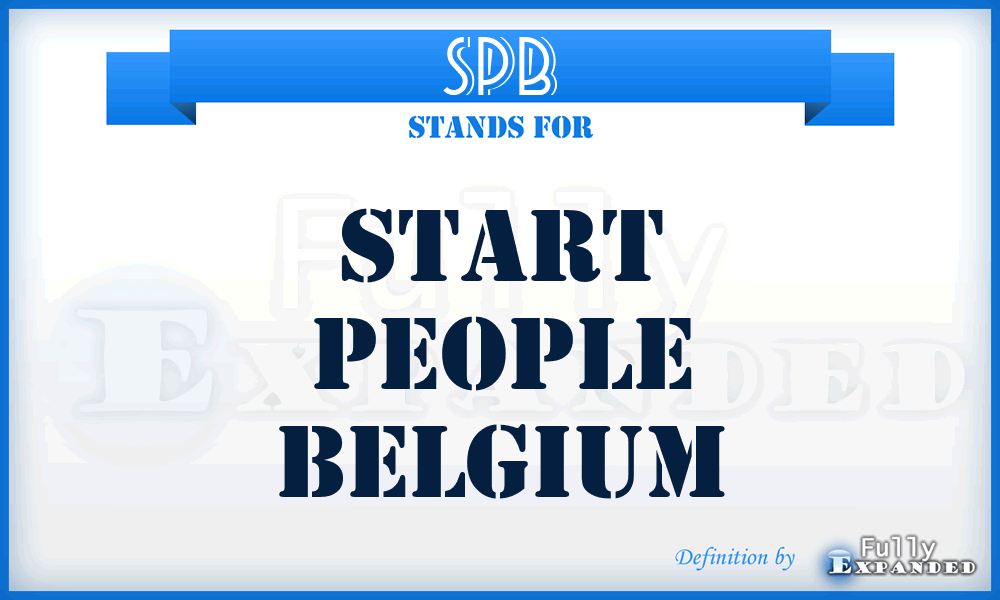 SPB - Start People Belgium