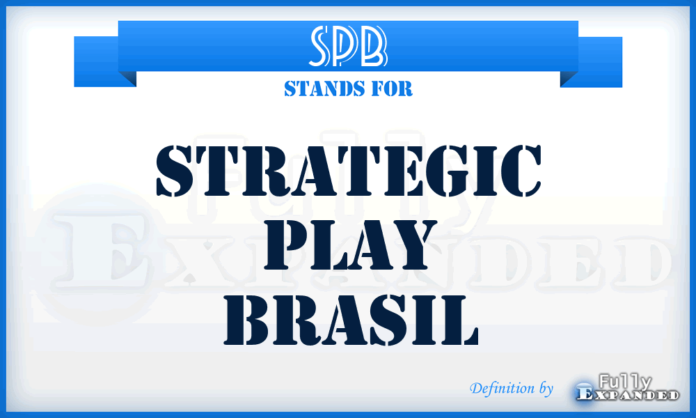 SPB - Strategic Play Brasil