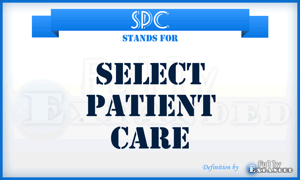 SPC - Select Patient Care