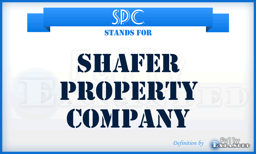 SPC - Shafer Property Company